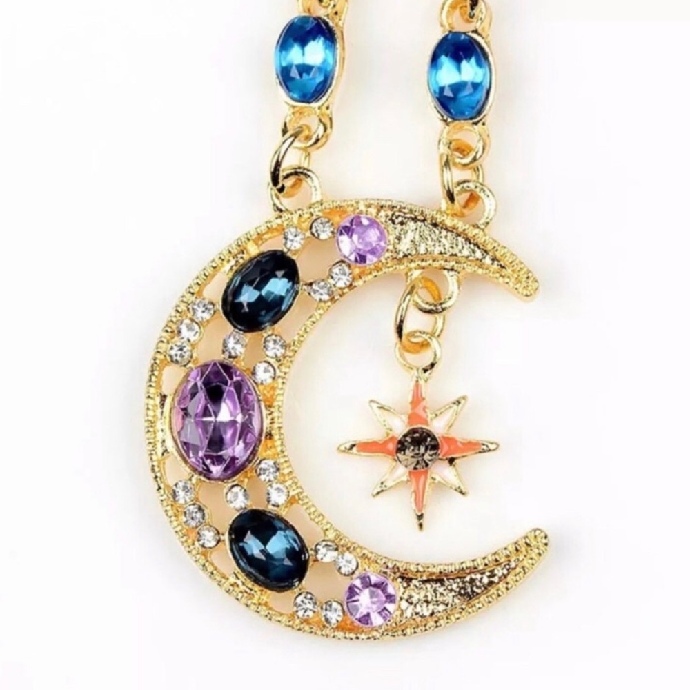 Out Of This World Sun & Moon Boho Earrings - Picture 9 of 10